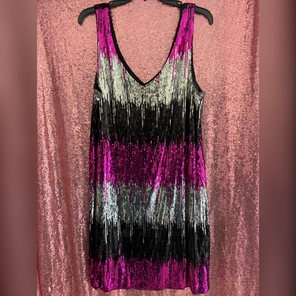Sequin multicolor dress